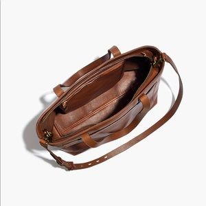 Madewell Medium Zip Top Transport Tote